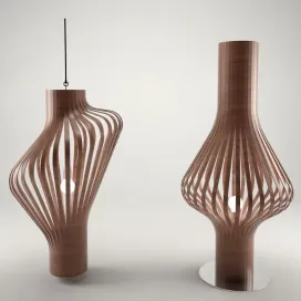 Wooden Floor Lamp